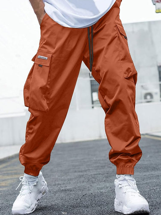 HashBack 6 pockets Cargo Jogger Trousers for Men Elasticated Bottom - Stylish and Premium Quality Men's Trousers